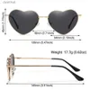 Solglasögon Retro Love Heart Solglasögon för män/kvinnor Fashion Small Frame Heart Sun Glasögon Vintage Metal Outdoor Driving Eyewearl231219
