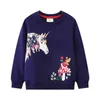 Pullover Jumping Meters New Arrival Animals Embrodery Autumn Spring Childrens Sweatshirts Long Sleeve Toddler Kids Sport Derts Costumel231215