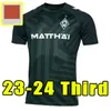 2023 2024 Werder Bremen Third Soccer Jerseys Marvin Ducksch Leonardo Bittencourt SCHWARZ GRÜN 23/24 FRIEDL PIEPER Fußballtrikot TOP Kits Socke Komplettsets HEIM AUSWÄRTS