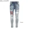 Denim Amirlies Am Amis Imiri Amiiri Am Designer ClothingES Jeans Amari Pants ES Store Trend Brand Jeans Men Distipt Ripped Amirl Skyny Motocycle Biker Rock F0t0