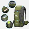 Outdoor Bags 50L voyage sac à dos Camping hommes grand sac de randonnée sac à dos touristique étanche Sports de plein air escalade alpinisme sac bagages 231218