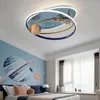 Plafondverlichting Led Kinderkamer Cartoon Creatieve Astronaut Lamp Moderne Jongen Meisje Slaapkamer Thuis Binnenverlichtingsarmaturen