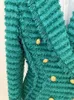 Womens Jackets High Street Est FW Designer Jacket Slim Fit Tassel fransad tweed blazer 231218