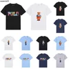 Men's T-shirts New Little Bear Tshirts Designers Fashion t Shirts Ralphs Polos Mens Womens T-shirts Tees Tops Man Casual Tshirt Luxurys Clothing Sleeve Laurens Clothes