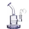 Piccoli Dab Rigs Bong Tubi dell'acqua Narghilè Bong unici per l'acqua in vetro Becher inebriante Dab Rig con ciotola da 14 mm