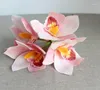 Dekorativa blommor 4-Headed Cymbidium Orchid 3D Simulated Flower Handkänsla