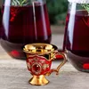 Bicchieri da vino in vetro piccolo stile europeo vintage minuscolo calice tazza retrò ornamenti creativi per l'home office