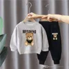 Baby Boys Girls Clothes Tracksuit Spring Fall Vacation Kids Designer Clothing Cartoon Long Sleeve T Shirt Pants Two Piece Set Outfits
