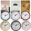 Orologi orologi da parete minimalisti con telaio trasparenti colori caramelle in plastica muto 15 cm Orologio sospeso orologio soggiorno decorazioni per la casa h123