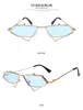 Occhiali da sole Metal Steam Punk Flip per uomini e donne Personalità europea americana Street Pography Cat Eyes Sunnies