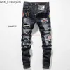 Pp amari Washed amirl amirlies Mens am amis es imiri amiiri Wornout AM Designer New Clothing es Tattered Jeans Denim Jeans Pants Trend Youth High Street Fashion P XQMG