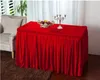 Table Cloth Velvet Fabric Conference Cover Sing Skirts Event Party Tablecloth Booth Setting Multi-Usage Banquet