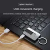 2024 New Electric USB Charging Metal Windproof Flameless Portable Lighter For Keychain Gadgets Men Gifts