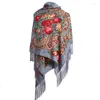 Szaliki 2023 Szal haftowa kobieta projektantka kobiety Zimowe szalik paszmina kwiat bufandas faulard ciepłe hidżabowe okłady podróży stole podróży
