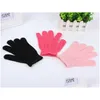 Bath Brushes, Sponges & Scrubbers Five Finger Polyester Bath Sponges Scrubbers Exfoliating Gloves Disposable For El Drop Delivery Home Dh5Yh