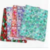 Hundkläder 60st/parti geometri mönster färgglad husdjur valp katt polyester bandanas krage halsduk slips handarkercheif gr42306 skräddarsydd