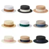 Breda randen hattar designer sommar för kvinnor män panama halm rese strand sol hatt naturliga fedoras jazz uv skydd födelsedagspresent