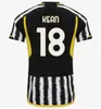 2023 2024 Juve Soccer Jerseys Home Away Milik Di Maria Vlahovic Kean Pogba Chiesa 축구 유니폼 Locatelli Kostic Rabiot Kids Kits Football Shirt