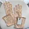 Schicke Buchstaben-Stickerei-Spitze-Handschuhe, Sonnenschutz-Antriebshandschuhe, lange Netz-Handschuhe für Damen mit Geschenkbox208j