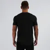 T-shirts pour hommes col sport Fitness entraînement manches courtes est toujours décontracté Transparent