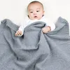 Decken Pucken MOTOHOOD Kinderdecke Casual s gestrickt geboren Swaddle Wrap weiche Kleinkind Sofa Krippe Quilt Baby Kinderwagen Decke 231219