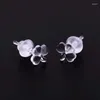 Stud Cuping 5pc/10pc Açık Piercing Akrilik Kulak Halkaları Saplamalar Kabuklu Esnek Anti Hiperplazi Kıkırdak Lob Takıları