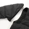 Inverno masculino preto e bege mangas destacáveis jaqueta estilo britânico parka engrossado quente com capuz casacos de lazer de negócios