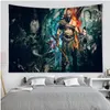 Gobeliny God of War Hippie Wall wisząca Czech Mandali Ket