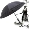 Parasol parasol kreatywny samuraj długie uchwyt miecz parasol silny wiatrówek słoneczny deszcz prosto