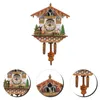 Horloges murales Pendule en bois Horloge intérieure Décor rétro Salon Décorer décoratif suspendu