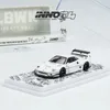 Coche eléctrico RC 1/64 INNO LBWK F40 Tokyo Auto Salon 2023 Modelo de coche de aleación blanco Decoración 231218