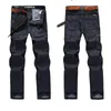 Jeans da uomo Cargo Men Big Size 2940 42 Casual militare multitasche abbigliamento maschile di alta qualità 231218