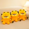 Sarı kedi peluş oyuncak 25cm oturma kedi doldurulmuş hayvan peluş bebekler Yumuşak Huggable Yastık Festivali Hediyeler Çocuklar İçin Yetişkinler