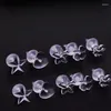 Stud Cuping 5pc/10pc Açık Piercing Akrilik Kulak Halkaları Saplamalar Kabuklu Esnek Anti Hiperplazi Kıkırdak Lob Takıları