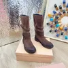 Botas de tobillo de diseñador de lujo para mujer, botas de cuero genuino a la moda, tacones bajos, botas a media pantorrilla, hebilla de cinturón, botines de combate, zapatos para mujer, vestido de fiesta, botines, pies