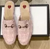 Mit Box Mode Frauen Sommer Hausschuhe Klassische Designer Princetown Spitze Samt Slipper Pantoletten Loafers Echtes Leder Flache Mit Schnalle Bienen Schlange Muster