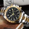 Nowy zegarek Automatyczna moda ze stali nierdzewnej zegarek Ceramiczne zegarek Men Hour Ręczne Kwarc Ruch Wysokiej jakości metalowy pasek wodoodporny 195D