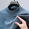 Men's Hoodies Basic Turtleneck Slim Sweater Pullover Autumn Winter Casual Long Sleeve For Men Female Chic Jumpers Top