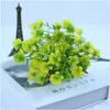 ドライフラワーズ人工新鮮な小さなベイベリーホームダイニングテーブルパーティー装飾植物偽の花の群れR230612ドロップデリバリーガードDHVIC