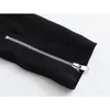 Casual Dresses Zipper Long Dress Woman 2023 Black Midi For Women Sleeve Autumn Streetwear Fashion Female