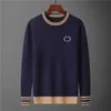 24ss Europa neuer Herrenpullover Damen 100 Baumwolle Kapuzenpullover individuelles Muster Mode Logo Atmosphäre locker warmes Oberteil 1216fy119