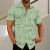 Men's Casual Shirts 2023 Hawaiian Woods Short-sleeved Shirt 3D Printed Explosion