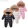 Płaszcz Winter Kids kombinezon kombinezon chłopiec dzieci grube noseuta dziewczyna kaczka w dół kurtka maluch maluch snowsuit futra futra 03years l220808