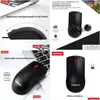 Bärbara fodral Ryggsäck Len M120Pro Computer and Office Mouse Wired Wireless USB Gaming Accessories Vertikala mus för företag Mesa Ga Otzav