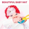 バンダナスの幼児帽子幼児スーツ冬の赤ちゃんの靴下生まれの綿のビーニーの装飾