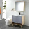 Robinets d'évier de salle de bains, mitigeur de lavabo, cascade, robinets à levier unique, robinet Mono carré en plastique anti-empreintes digitales