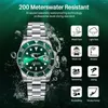 Horloges BERNY Diver Automatisch Horloge Voor Mannen 200M Waterdicht Super Lichtgevend Mechanisch Sport Horloge Saffier NH35 Zelfopwindend