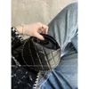 Designer Handväskor 23C Chaneles Handhållen kedja liten rund dumpling Hula Ring Crescent Handhållen middag