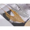 Jewelry Boxes Yhpup Waterproof Stainless Steel Long Tassel Pendant Chest Necklace Fashion Handmade Exquisite Attractive Women Gift 231219