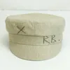Шляпы sboy, модная восьмиугольная шляпа с вышивкой RB для девочек, весенне-осенняя восьмиугольная шляпа, женская кепка на плоской подошве, кепки Casquette 231219